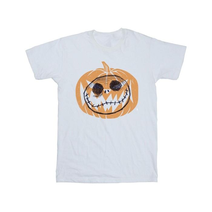 The Nightmare Before Christmas Mens Jack Skellington Pumpkin Head Cotton T-Shirt