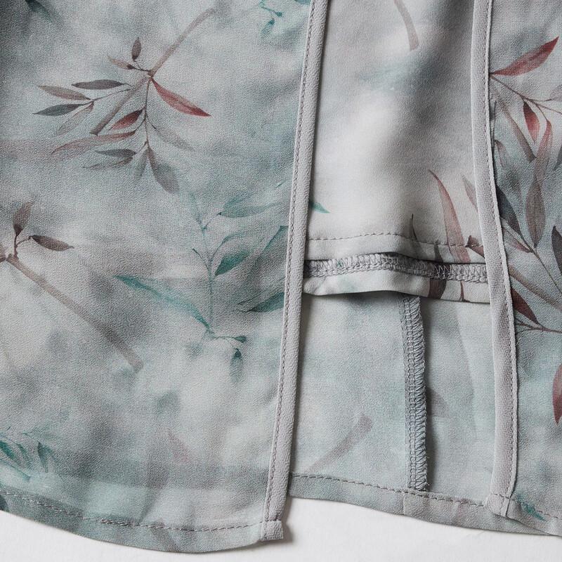 Pa Si Te Summer Chinese Style A-Line Chiffon Dress