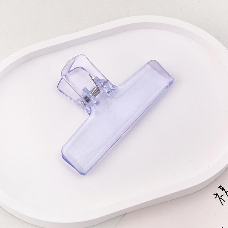 Цветной зажим для папки, прозрачный акриловый зажим для планировщика, канцелярские принадлежности, длинный хвост, карман, папка, зажимы для файлов, держатель, школьные принадлежности