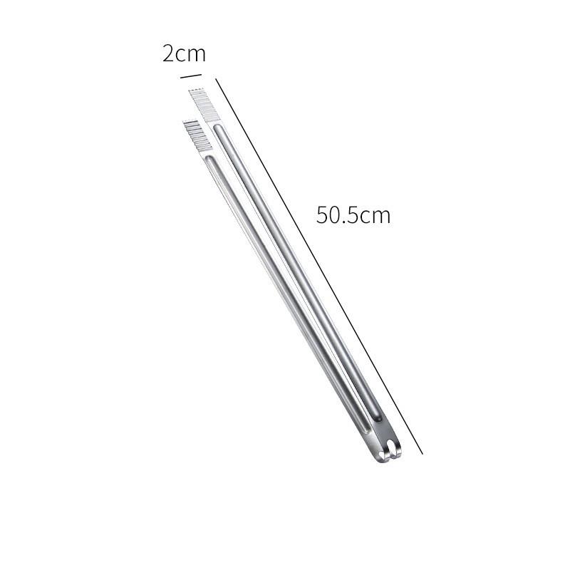 Korean Stainless Steel Barbecue Tongs Thicken Food Serving Clip Ice-Cube Clamp Restaurant Buffet Bar Tools