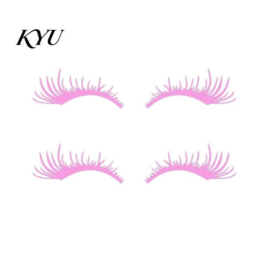 DIY Personalized Auto Styling 2 Pairs Car Headlight Eyelash Stickers, Funny Headlamp Decals, Exterior Decoration Accessories Adhesive Cute Vehicle