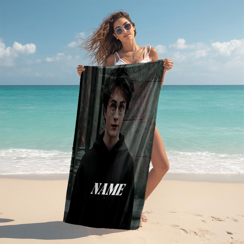 Personalized Botanical Adventure Beach Towel Microfiber Beach Towel Thin Absorbent for Beach Swimming Yoga Bath Sports. 0910423