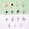 Croxin Аксессуары Крест Мини Аксессуары Цвет Вороненой Стали Сладкий Крутой Ветер Серьги Ожерелье Сделай Сам Ручная Работа Подвеска
