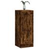 Wall Mounted Cabinet in Smoked Oak Finish 34.5 x 34 x 90 cm Engineered Wood