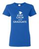 Женская футболка с надписью Keep Calm And Graduate, Успех на выпускном, Школьный диплом, Унисекс