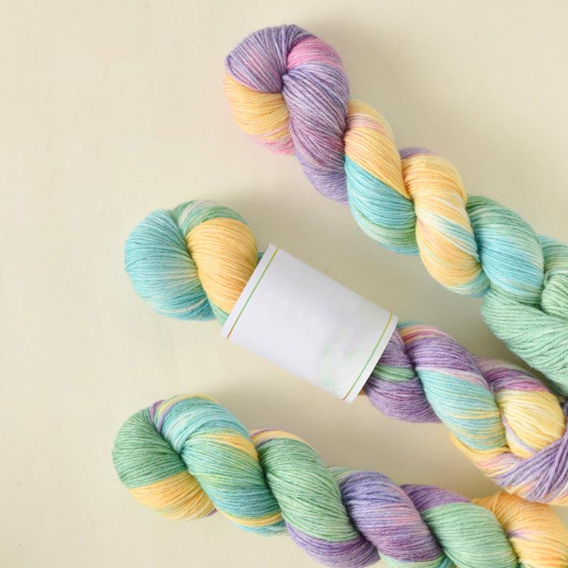 Набор меланжевой пряжи 100 г Artisan Чанки мотки шерсти ручной окраски