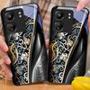 Jinmai Красно-фиолетовый Для Xiaomi Redmi 13C Note13 12 Pro Plus 5G Note 9 13T Pro POCO X6 F5 F6 Черный Чехол для телефона из закаленного стекла