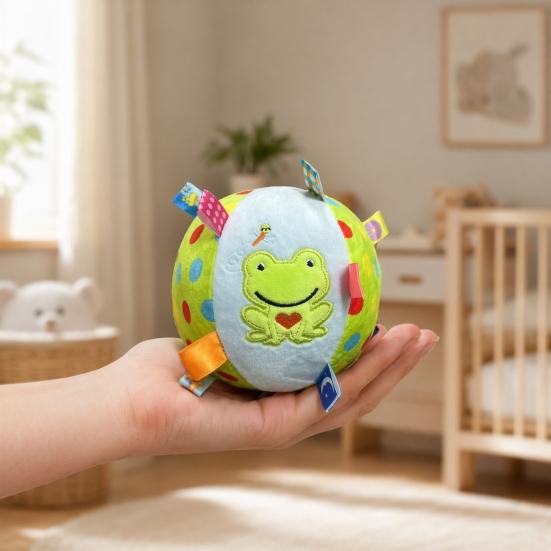1/3Pcs Squeaky Dog Plush Toy with Built-in Bell, Soft Stuffed Ball Hanging Dog Training Toy, Interactive Pet Chew Toys for All Breeds