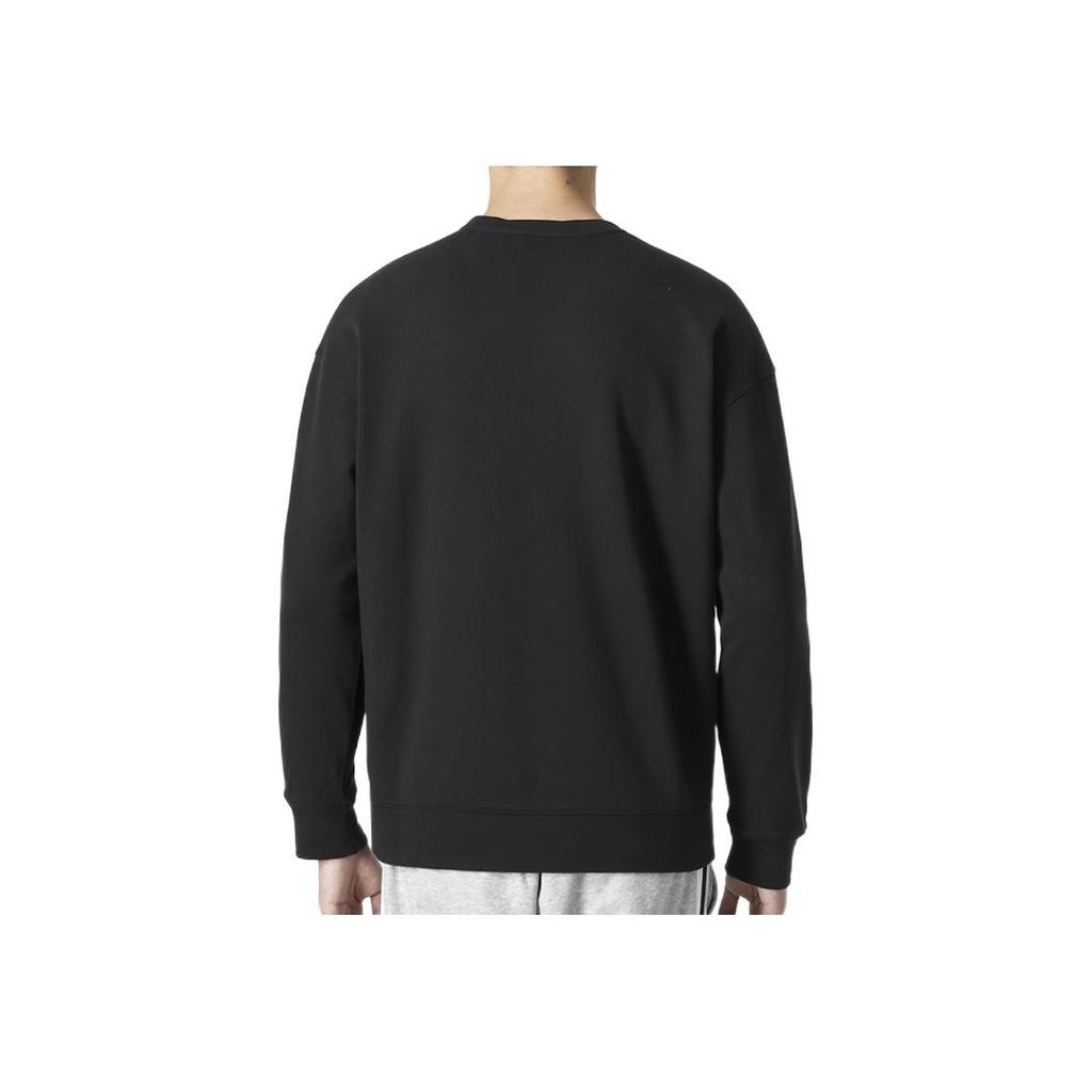 Under Armour FW22 Solid Logo Print Crew Neck Long Sleeve Sweatshirt Men Tops Black 1374300-001