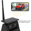 WiFi Солнечная резервная камера HD 1080P Камера заднего вида Инфракрасное ночное видение Магнитное основание Установка для RV Грузовика Прицепа