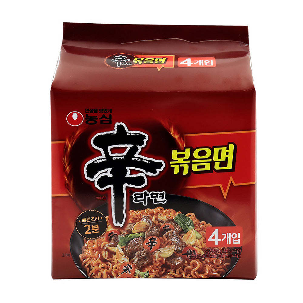 Nongshim Shin Ramyun Stir-Fried Noodles 131g / Korean Noodles, Kfood, Authentic Korean Food