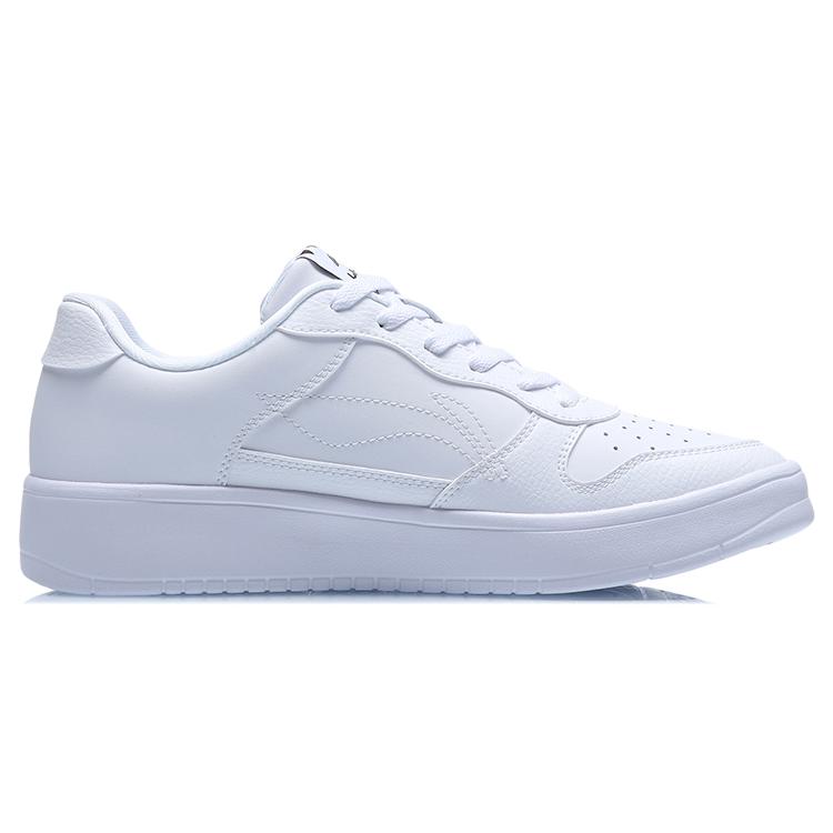 Li Ning Sycee Нескользящие Износостойкие Низкие Скейтбордические Кроссовки Мужские Жемчужно-Белые AGCQ455-2