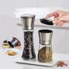1/3pcs Stainless Steel Glass Pepper Grinder Fresh Seasoning Grinding Bottle Household Salt Manual Spice Grinder Kitchen Gadget