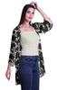 Moomaya Printed Georgette Beach Clothes For Women Short Shrug Cover Up