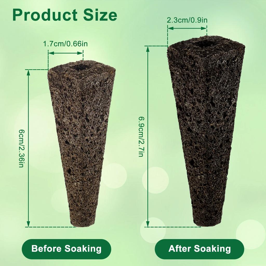 100/50 шт. губок для выращивания, сменные семенные коробочки, губки для роста корней для гидропонной системы выращивания в помещении, садовые принадлежности