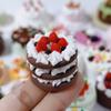 New3-5cm Cute Simulation Bakery Cake Dessert Miniature Dollhouse Food Clay Fruit Cake Model for OB11 Doll Accessories