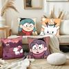 1 шт. H-Hilda Мультяшная девочка Наволочка Квадратная Спальня Диван Досуг Комфортная Подушка Автомобиль Гостиная Украшение для дома