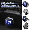 Автомобильные наклейки Металлическая USB Type-C Флеш-накопитель Флешка Музыкальный сейвер Для Dacia Duster Logan Sandero Lodgy Dokker Stepway Mcv 2