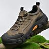 Fashion Hand Stitched Thick Bottom Mens Hiking Footwear Leisure Outdoor Walking Shoes New Autumn Antiskid Casual Leather Designer Shoes