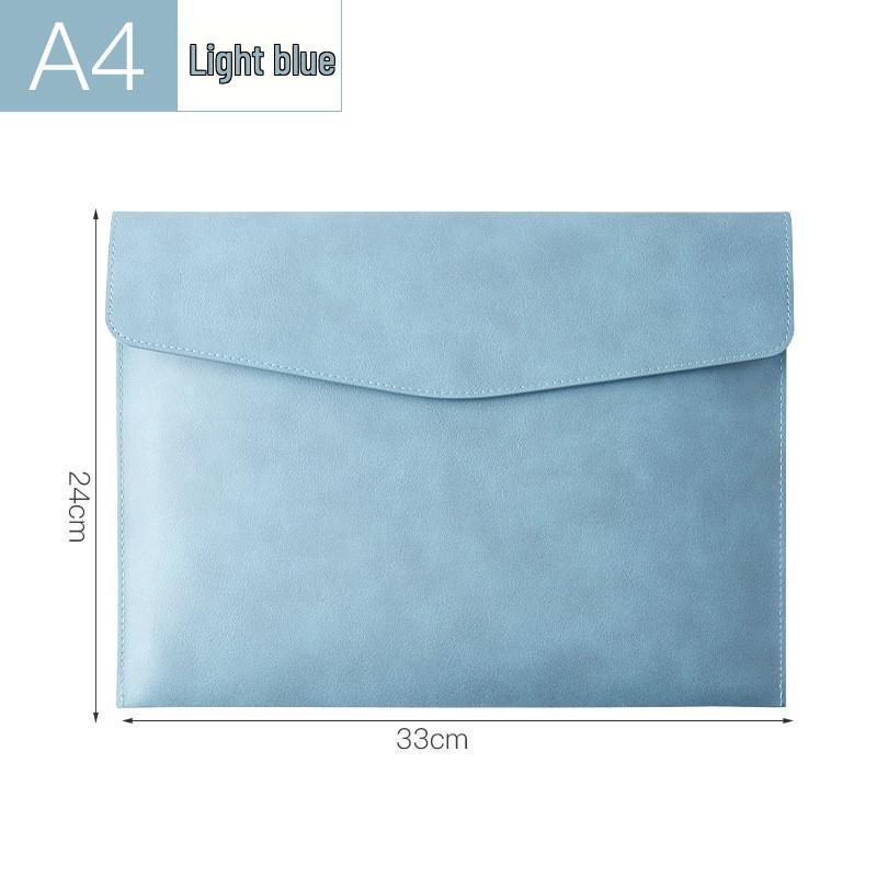Business A4 PU File Bag - Simple Contract & Meeting Material Storage Envelope