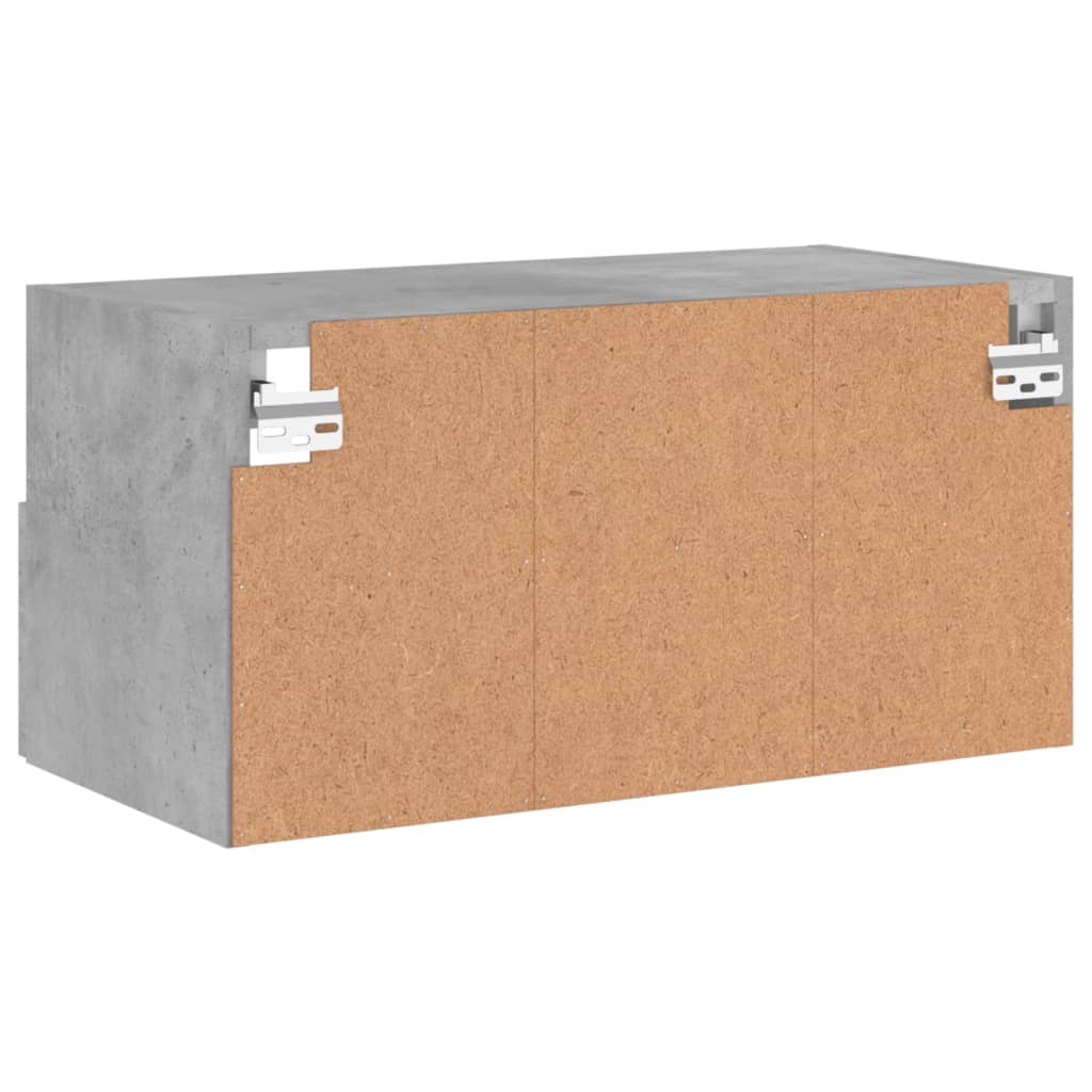 TV Wall Cabinet Concrete Grey 60 x 30 x 30 cm Particleboard