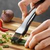 Green Onion Slicer Garlic Scallion Cutter Stainless Steel Vegetable Cutter Shredder Knife Herb Scallion Scissors Kitchen Gadgets