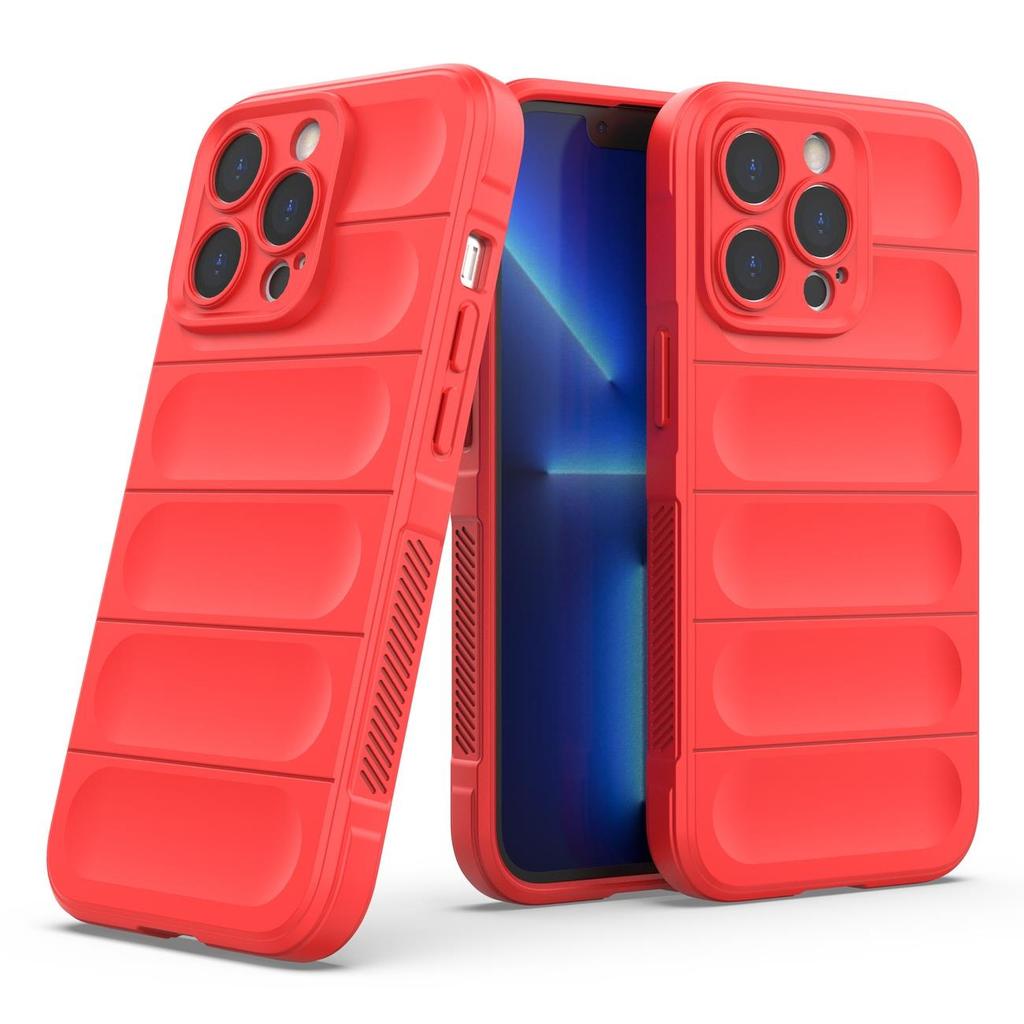 Red Armor Flex Case for iPhone 13 Pro Max - Rugged Protective Cover by Hurtel