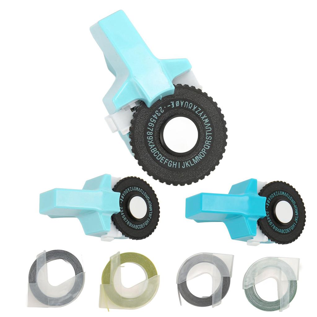 Embossing Label Maker Machine with Tapes Handheld 3D Portable Embossed Label Printer for Home Busine