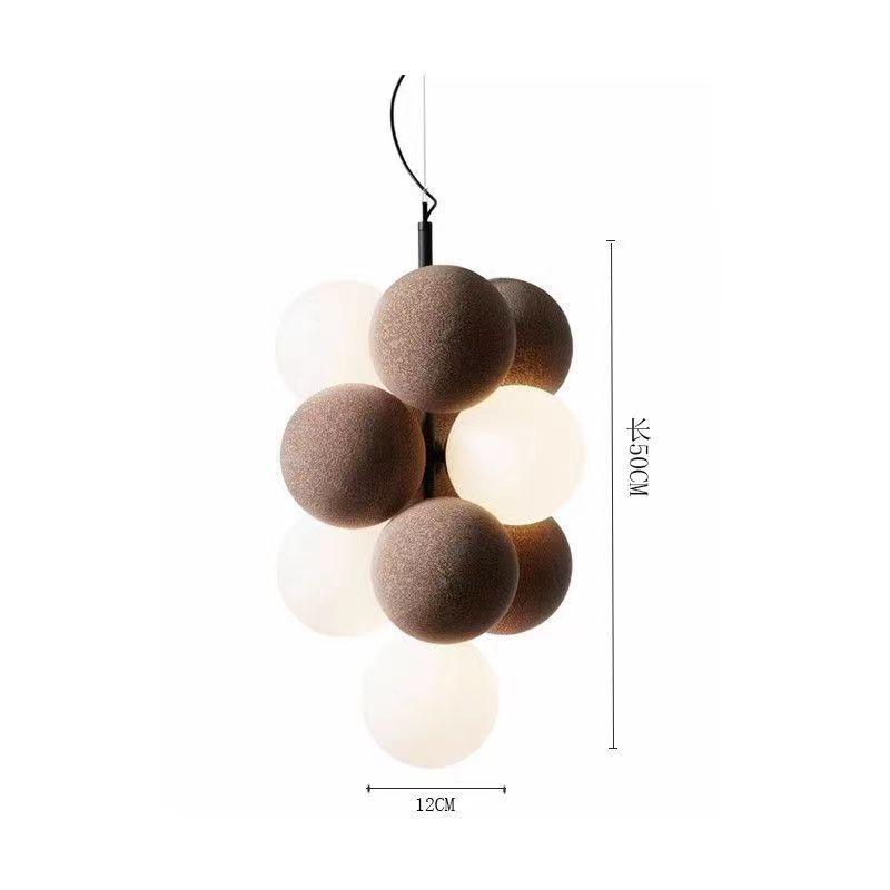 Люстра Wabi-Sabi в скандинавском стиле люкс из бархата для виллы, гостиной, бара или спальни