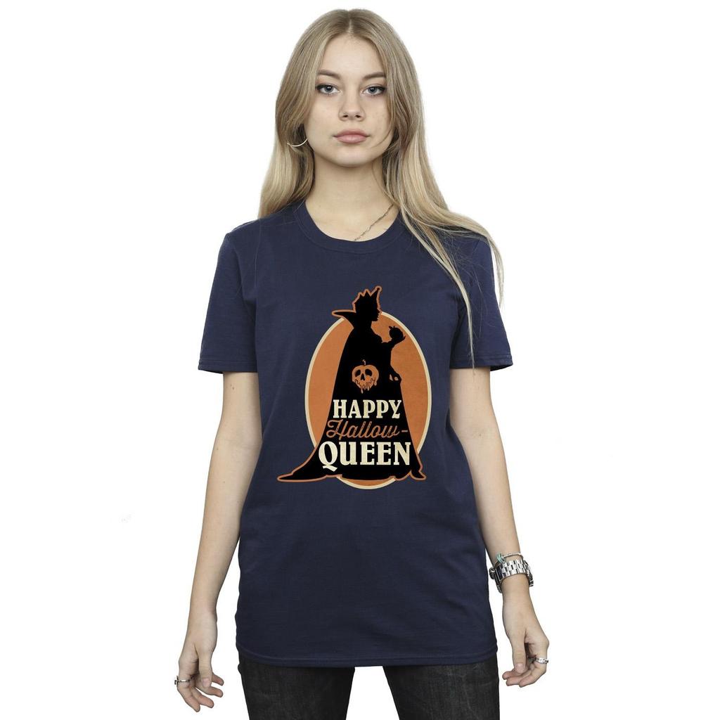 Disney Womens/Ladies Villains Hallow Queen Cotton Boyfriend T-Shirt