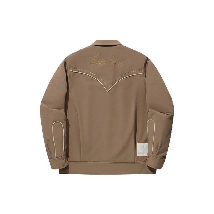 Li Ning X Bruce Lee Collaboration Kung Fu Series однотонная повседневная куртка мужская куртка Clay-Brown AJMT255-1