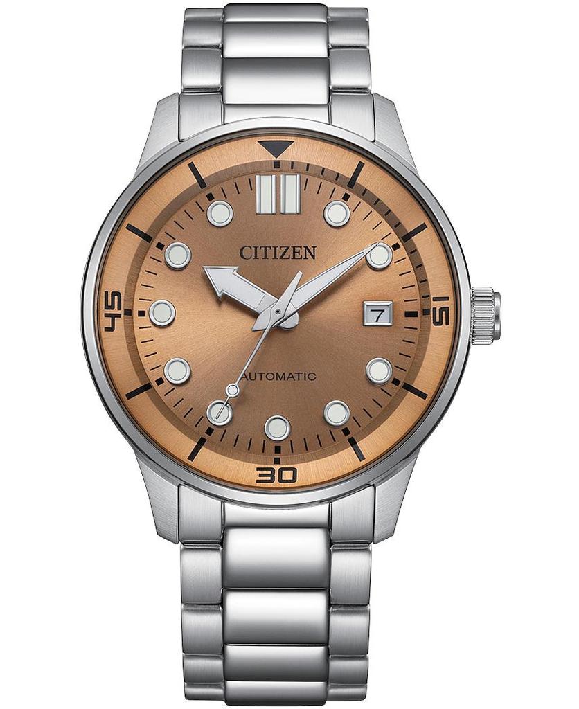 Citizen Автоматические часы из нержавеющей стали с сапфировым механизмом NJ0191-83X