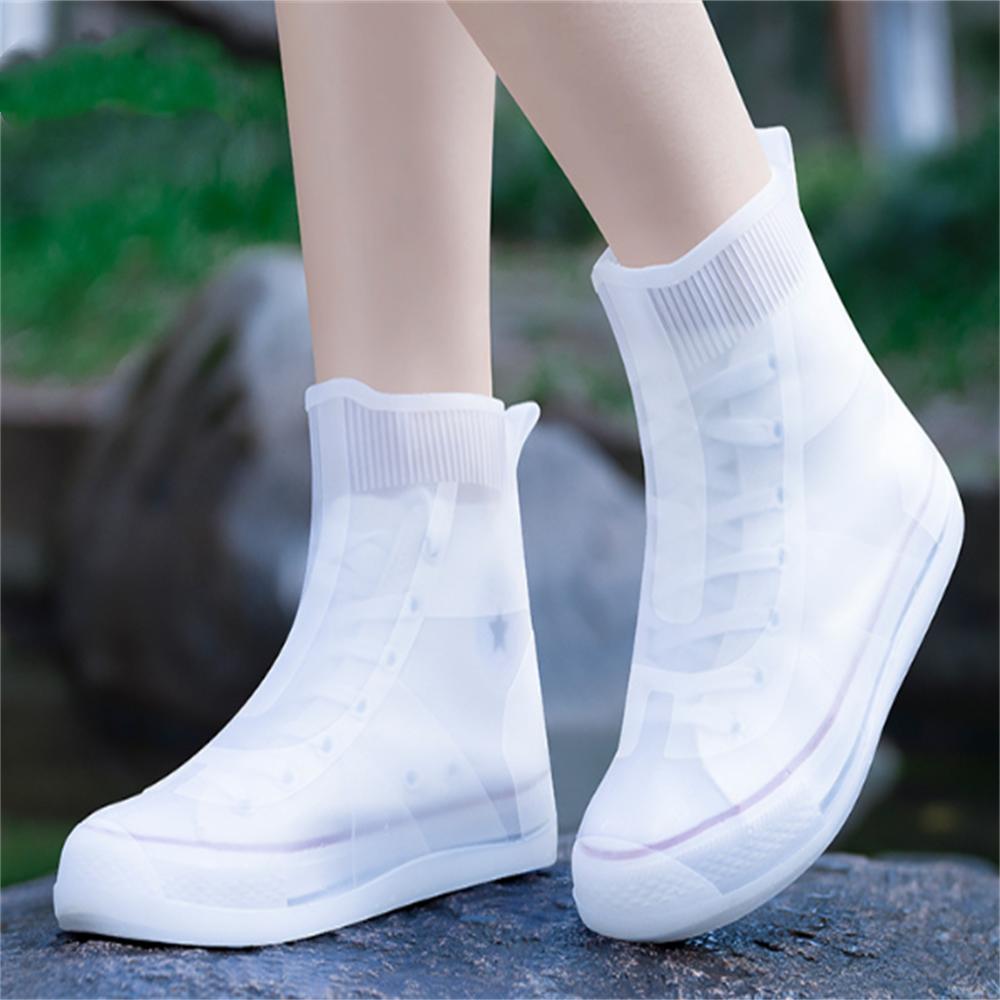 Rain Boots Cover Silicone Rain Boots Cover Children Rainy Day Outdoor Rain Boots High Tube Thickened Non-slip