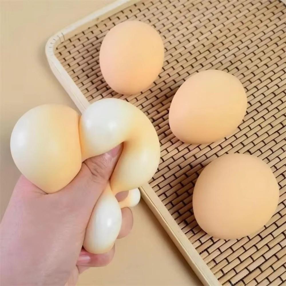 Random Color Egg Squeeze Toys TPR Decompression Squeeze Eggs Slow Rebound Toys for Kids Adults