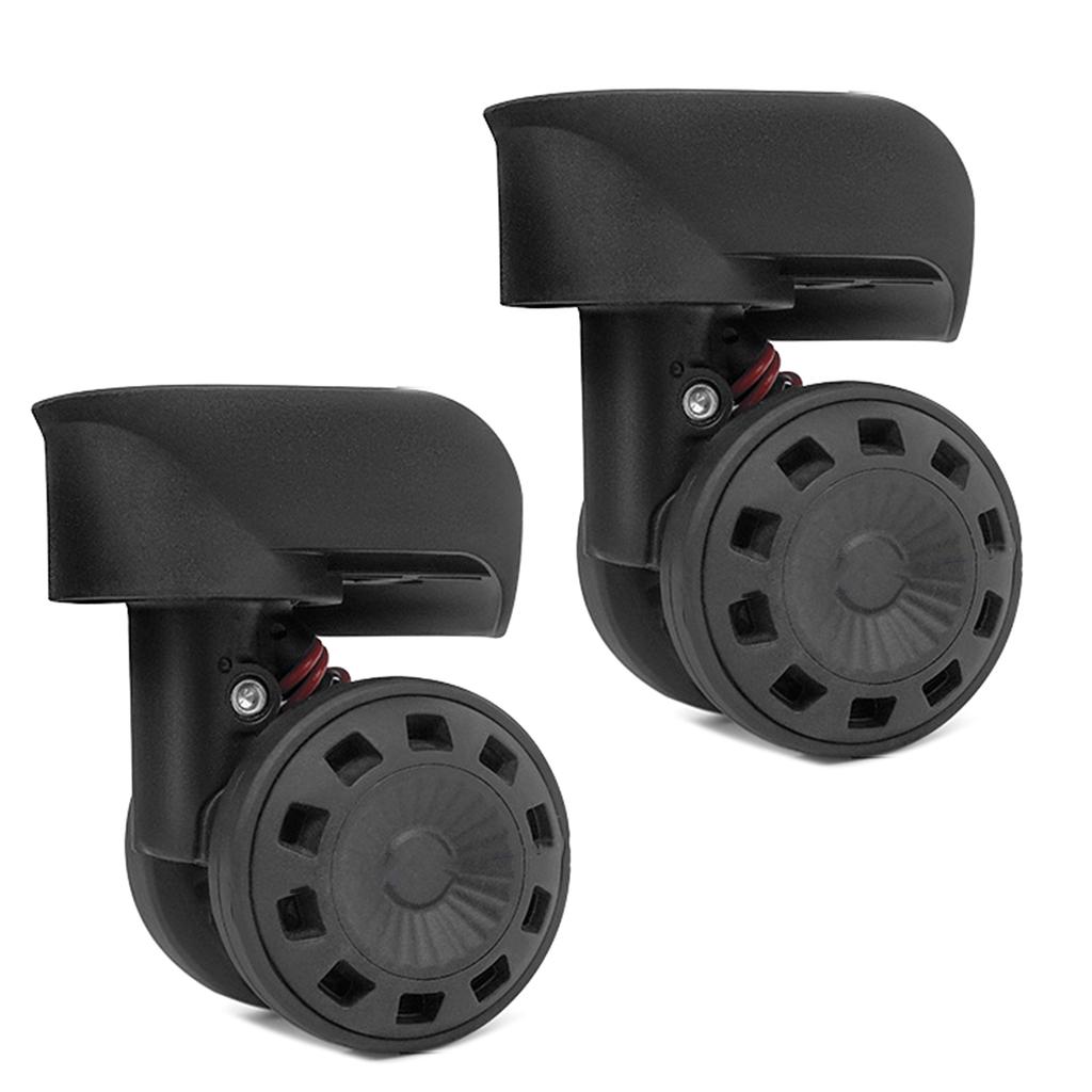 2 шт. сменные роликовые колеса для тележки, сверхпрочные роликовые колеса для багажной коробки, чемодана, поворотные на 360 градусов, бесшумные колеса