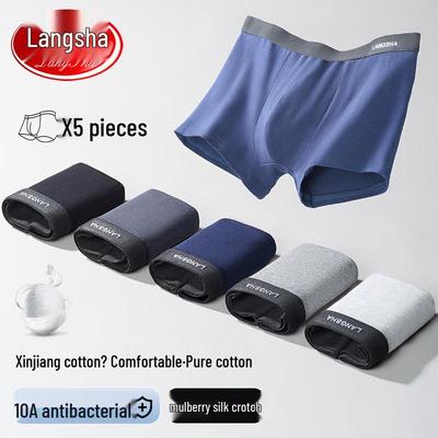 Мужские антибактериальные хлопковые боксеры-брифы 10A (5-Pack)