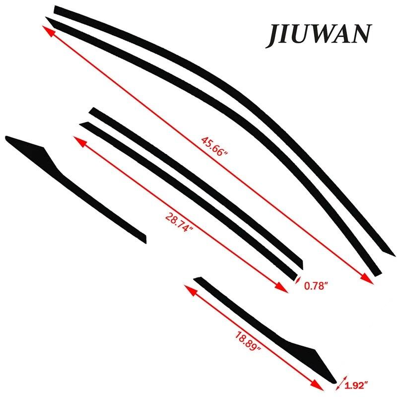 1 комплект, накладки на оконную раму автомобиля, защитная пленка, матовая черная наклейка, модный автомобильный Стайлинг для Honda Civic Sedan 16-20