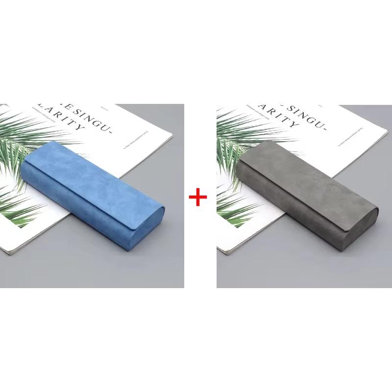 1/2 шт. Простой кожаный чехол для очков, оптический, ретро, для очков от близорукости, солнцезащитных очков, коробка для хранения, модный, для мужчин и женщин