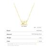 MODIAN 925 Sterling Silver Digit Stackable Pendant Necklaces Trendy Gold Color Thin Link Chain For Women Jewelry Christmas Gift