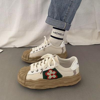 Специальная распродажа толстоподошвенные туфли-ракушки женские летние новые туфли-маффины повседневные туфли на плоской подошве