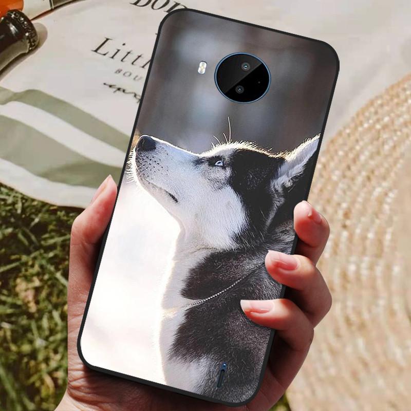 Для Nokia C20 Чехол Мягкий ТПУ Силиконовый Мультяшная Задняя Крышка для Nokia C20 Plus Чехлы для Телефона ТПУ Черный Бампер для NokiaC20 C 20 Plus