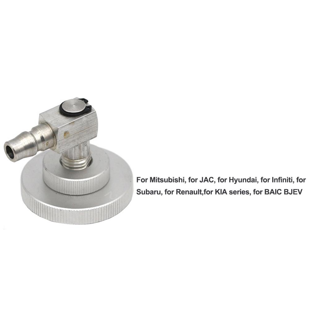 Aluminum Alloy Car Master Cylinder Brake Bleeder Cap Adapter for Manual Brake Power Fluid Bleeding Pneumatic Brake Fluid Bleeder