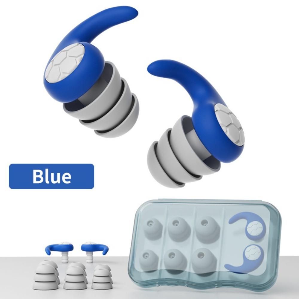 1 Set Anti-Noise Sleep Noise Reduction Earplug Ear Protection Silicone Ear Plug Pool Accessories