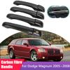 Накладка на дверную ручку из углеродного волокна для Dodge Magnum 2005 2006 2007 2008 Автомобильные внешние аксессуары Гаджет Декор Стайлинг Наклейки