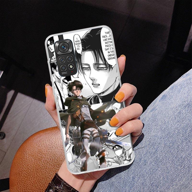 Чехол для телефона Attack Anime для Xiaomi Redmi Note 15 14 13 12S 12 11 Pro Plus 14S 11S 11E 10 10S 11T 5G Персонализированная крышка Redmi Not