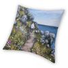 High On The Coastal Path Greyhound Pillowcase Polyester Linen Velvet Creative Zip Decor Sofa Seater Cushion Case