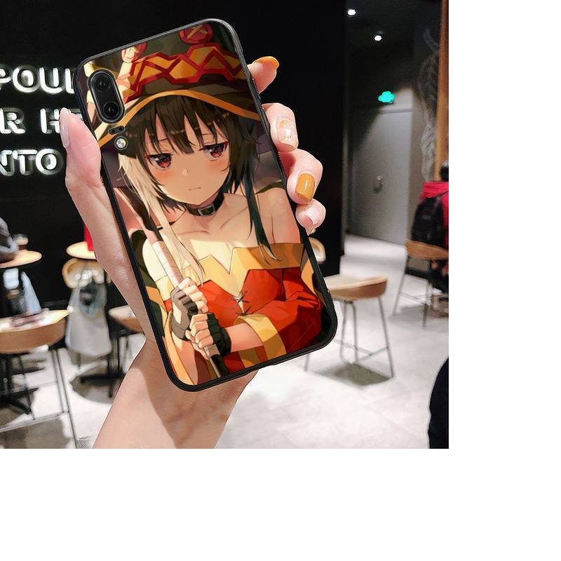 Чехол для телефона японского аниме Konosuba Megumin для Huawei P30 plus P8 lite P9 lite, чехол для Psmart P20 pro P10 lite