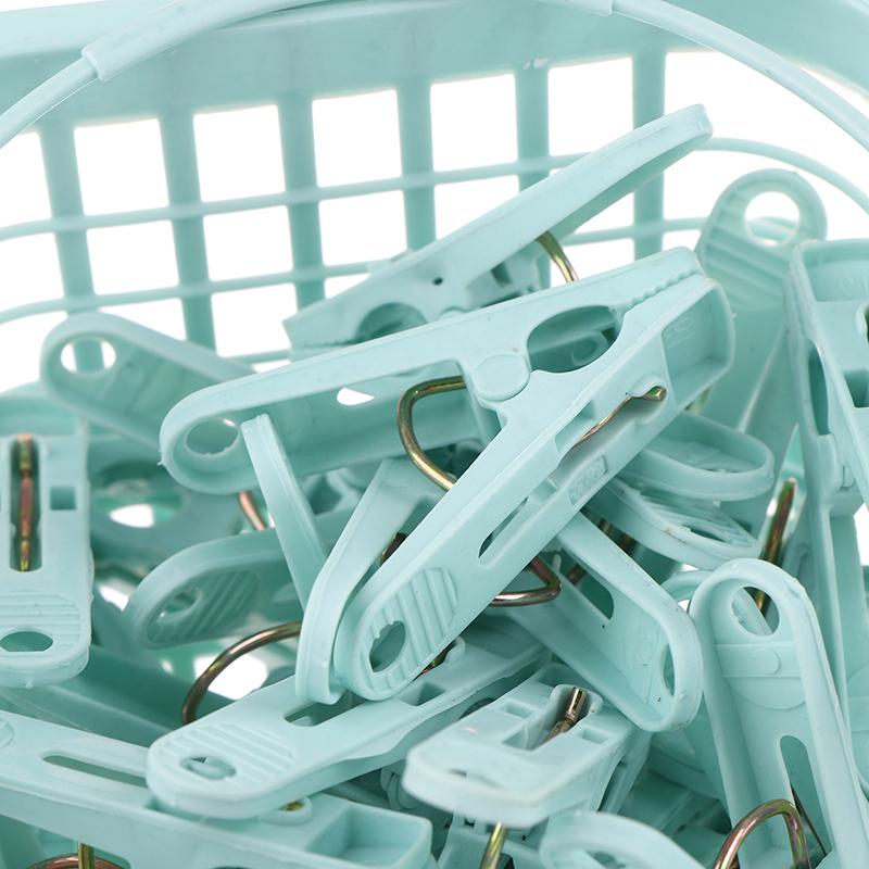 30 шт. Пластиковые прищепки для белья, прищепки для сушки одежды, ветрозащитные зажимы для одежды, маленькие прищепки с корзиной