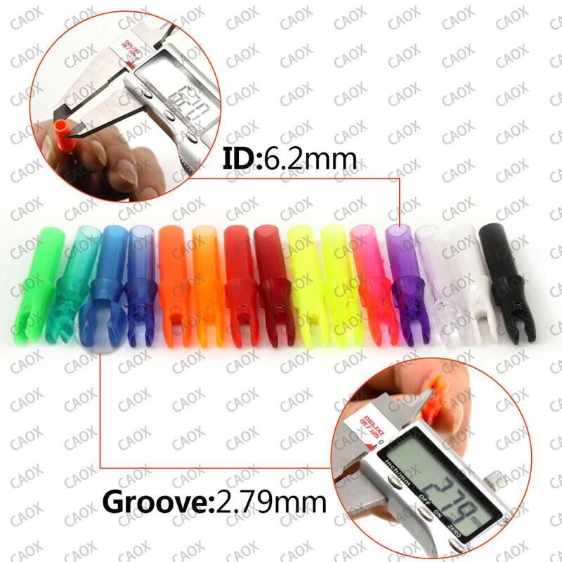 CAOXF 6.2mm Archery Arrow Nocks - 100 Pack