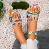 Fashion 2024 Summer Slippers for Women Outdoor Flats New Colorful Slippers Women Sandals Slip On Shoes
